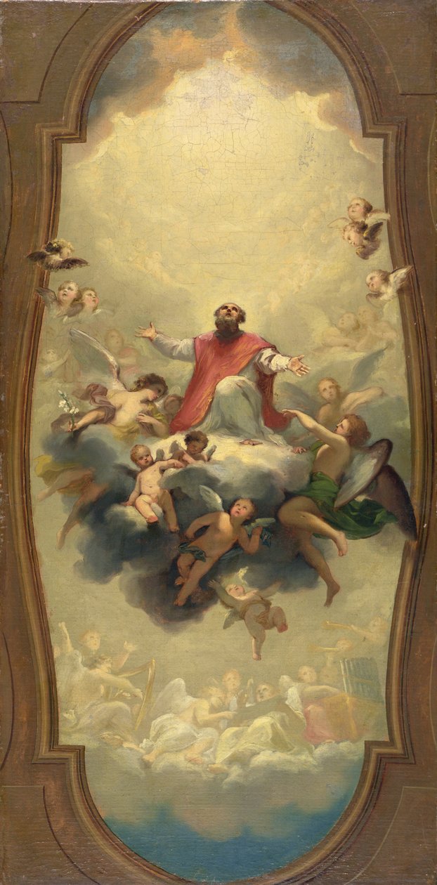 Św. Euzebiusz wzięty do nieba, ok. 1757 (olej na płótnie) autorstwa Anton Raphael Mengs