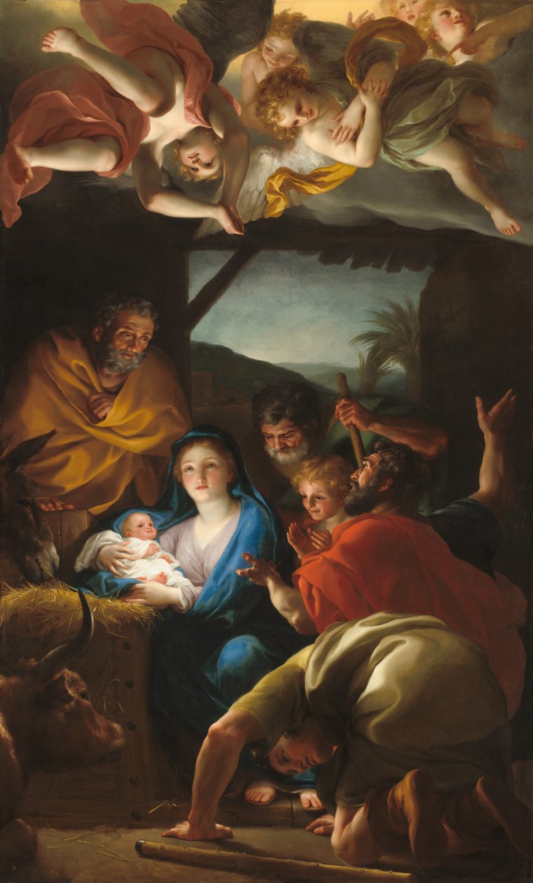Adoracja pasterzy, ok. godz. 17641765. autorstwa Anton Raphael Mengs