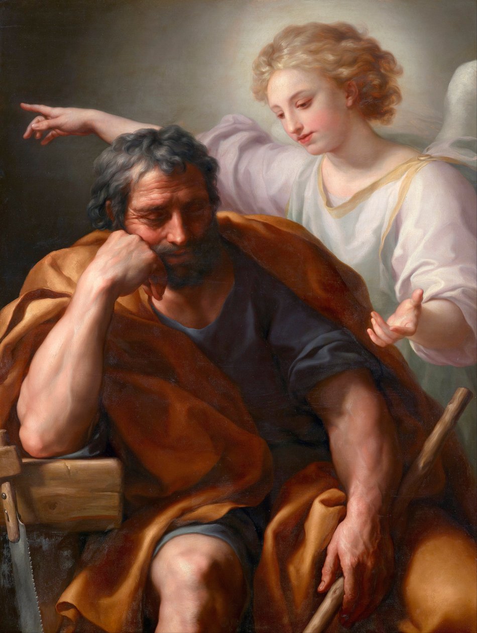 Sen św. Józefa autorstwa Anton Raphael Mengs