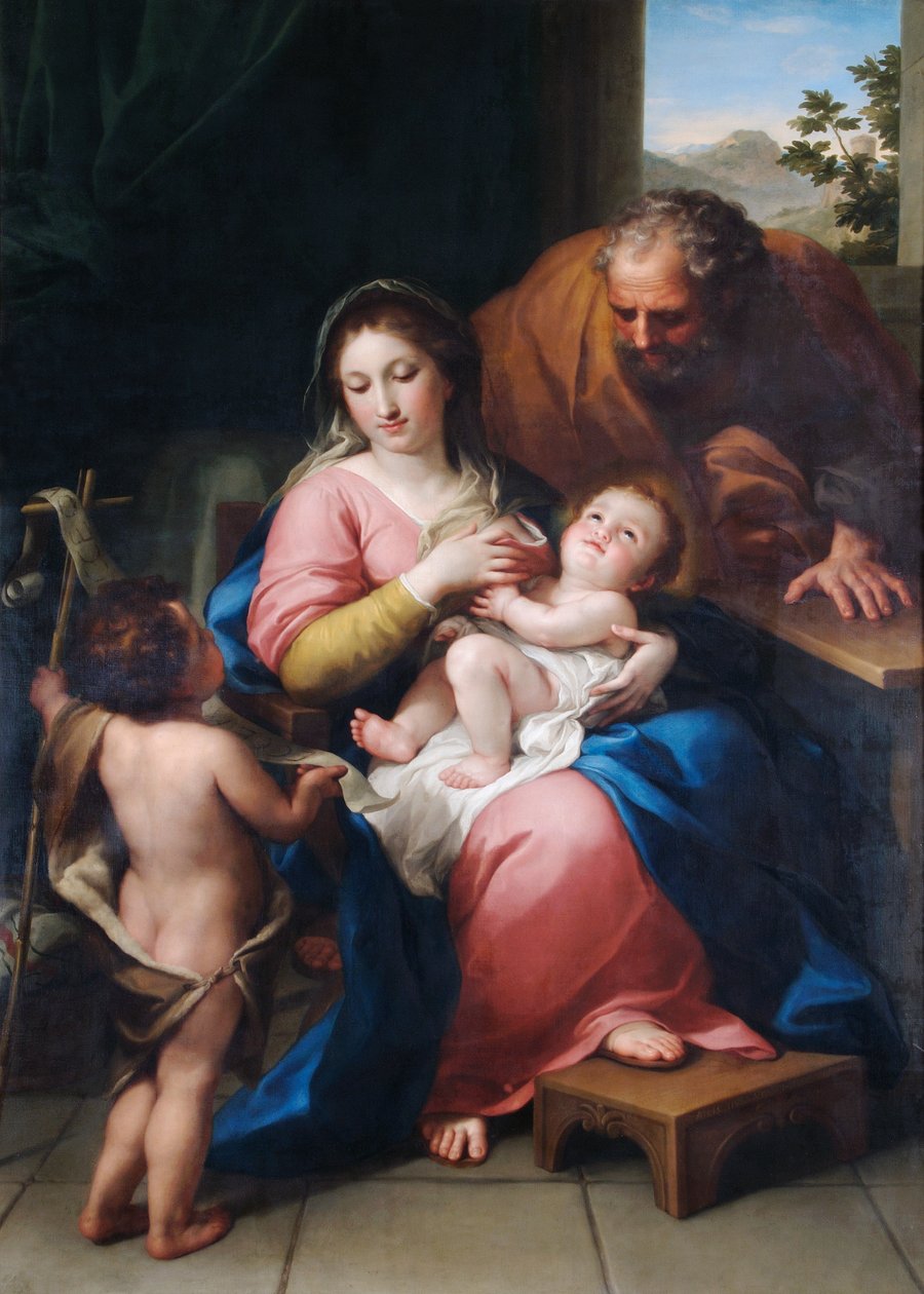 A Sagrada Família com o Infante São João autorstwa Anton Raphael Mengs