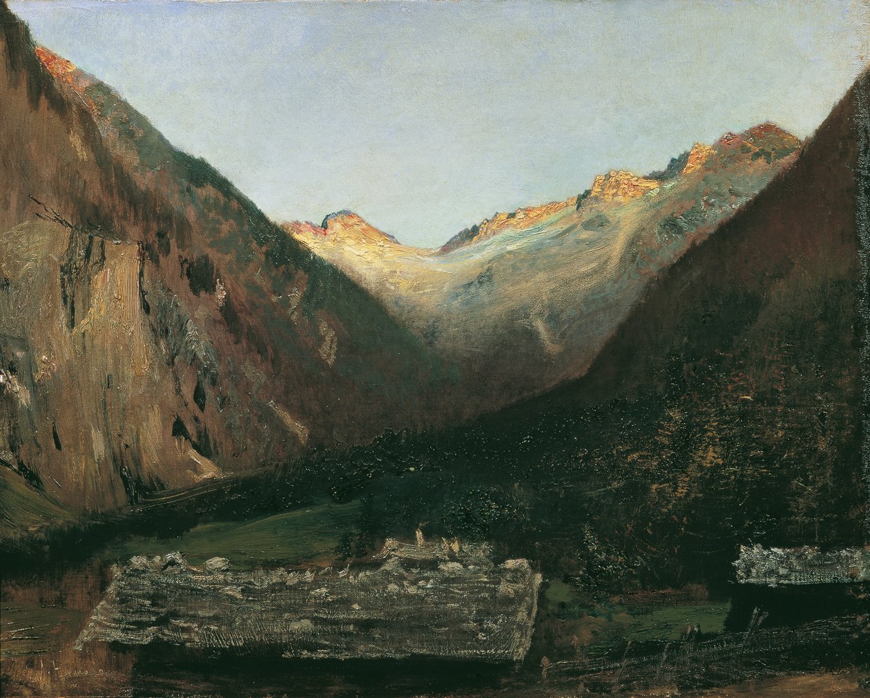 Wieczór w Prossau koło Gastein autorstwa Anton Romako