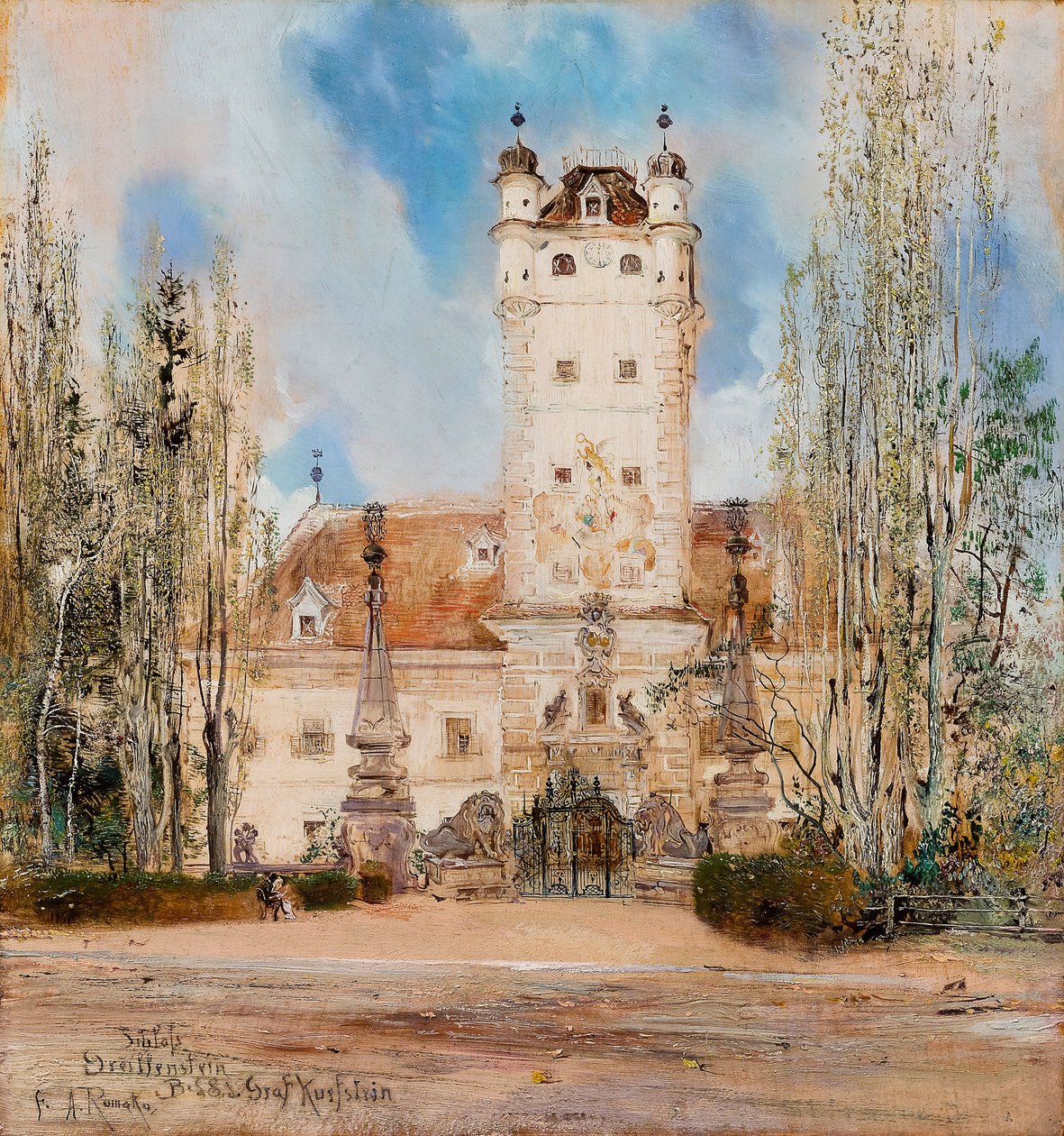Zamek Greillenstein, 1885-1886 autorstwa Anton Romako