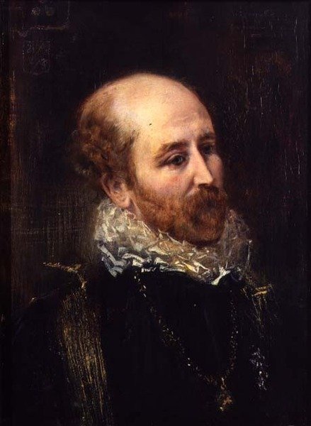 Portret Henryka Francisa Makinsa w przebraniu (panel) autorstwa Anton Romako