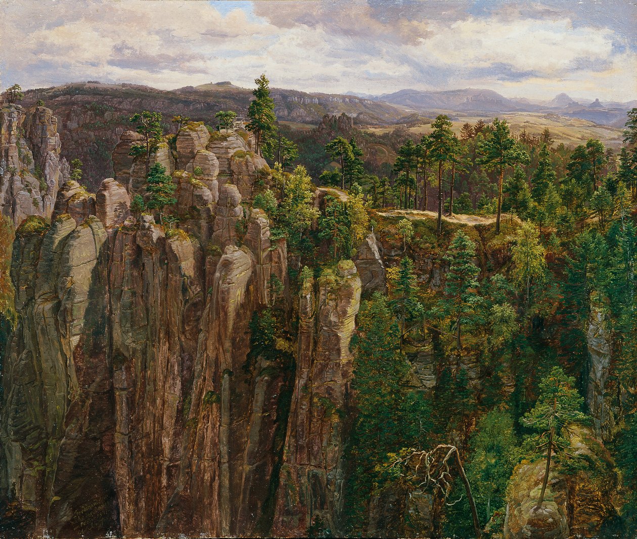W Górach Połabskich autorstwa Anton Schiffer