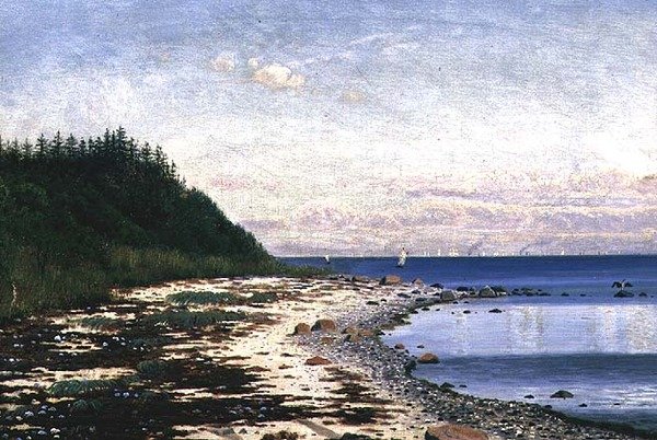 Żaglówki u wybrzeży Langeland autorstwa Anton Thorenfeld