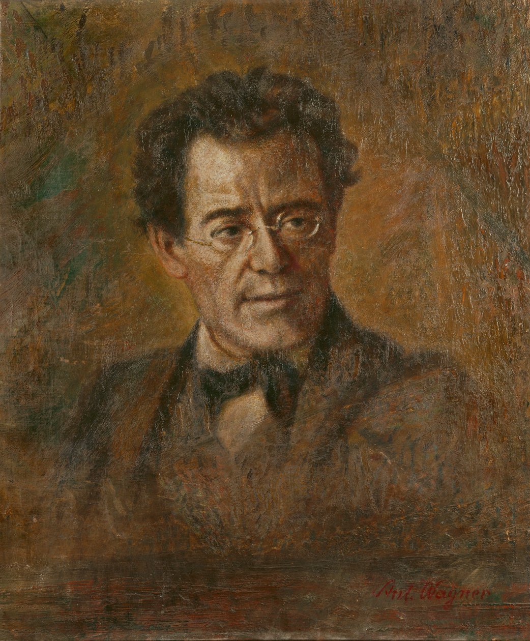 Gustav Mahler, kompozytor i dyrygent autorstwa Anton Wagner-Henning