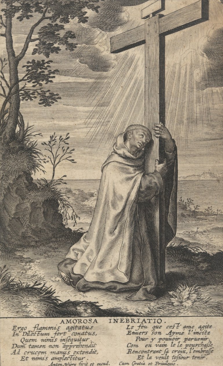 Amorosa Inebriatio z Życia św. Jana od Krzyża, 1622-24. autorstwa Anton Wierix