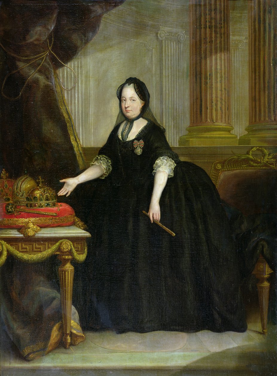 Maria Teresa (1717-80) Cesarzowa Austrii (olej na płótnie) autorstwa Anton von (attr. to) Maron