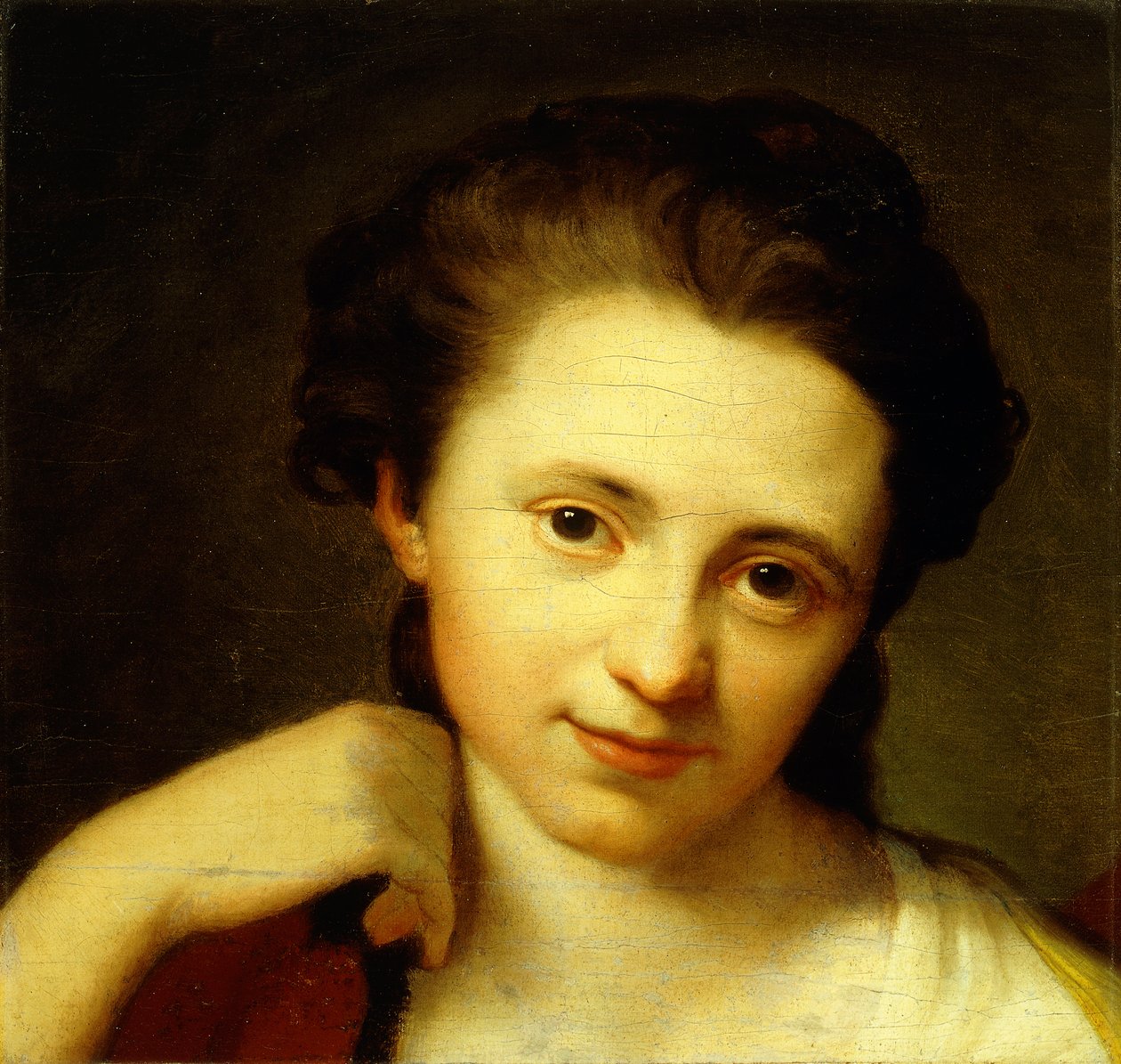 Portret Angeliki Kauffmann, długość biustu autorstwa Anton von Maron