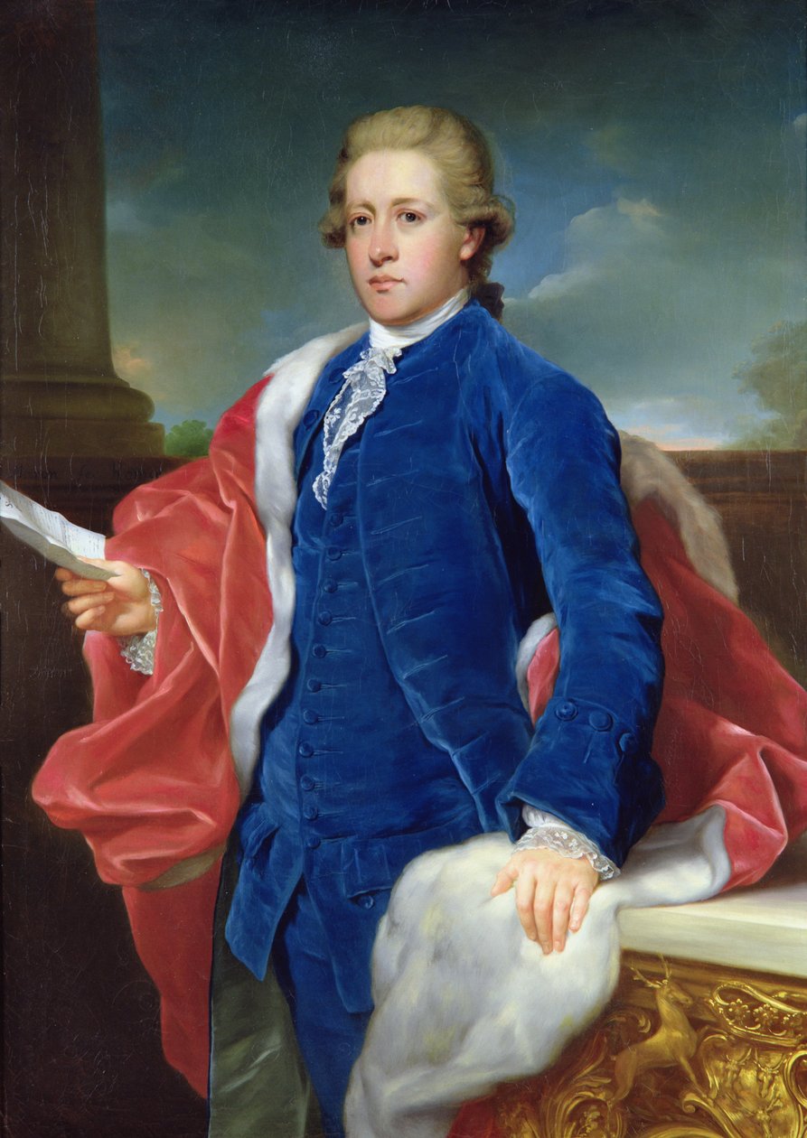 William Cavendish, 5. książę Devonshire (olej na płótnie) autorstwa Anton von Maron