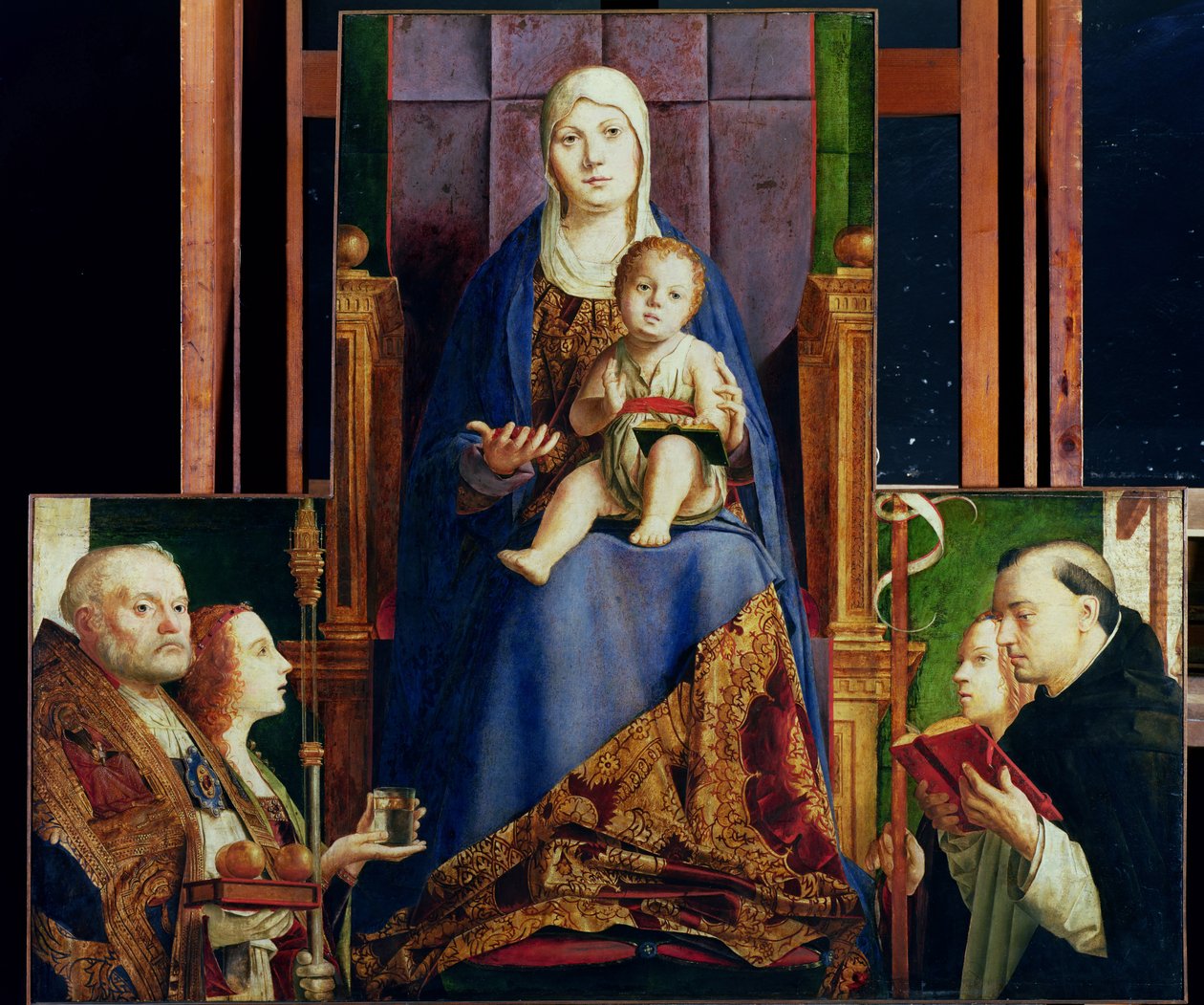 Madonna ze św. Mikołajem z Bari autorstwa Antonello da Messina