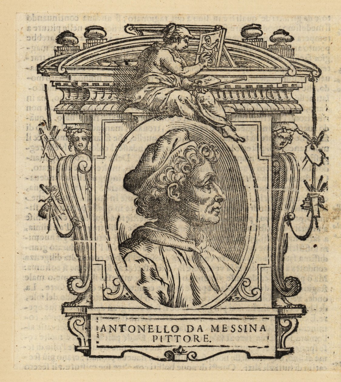 Portret Antoniego Mesyńskiego, włoskiego malarza z Mesyny na Sycylii, włoskiego renesansu, około 1430-1479 autorstwa Antonello da (after) Messina