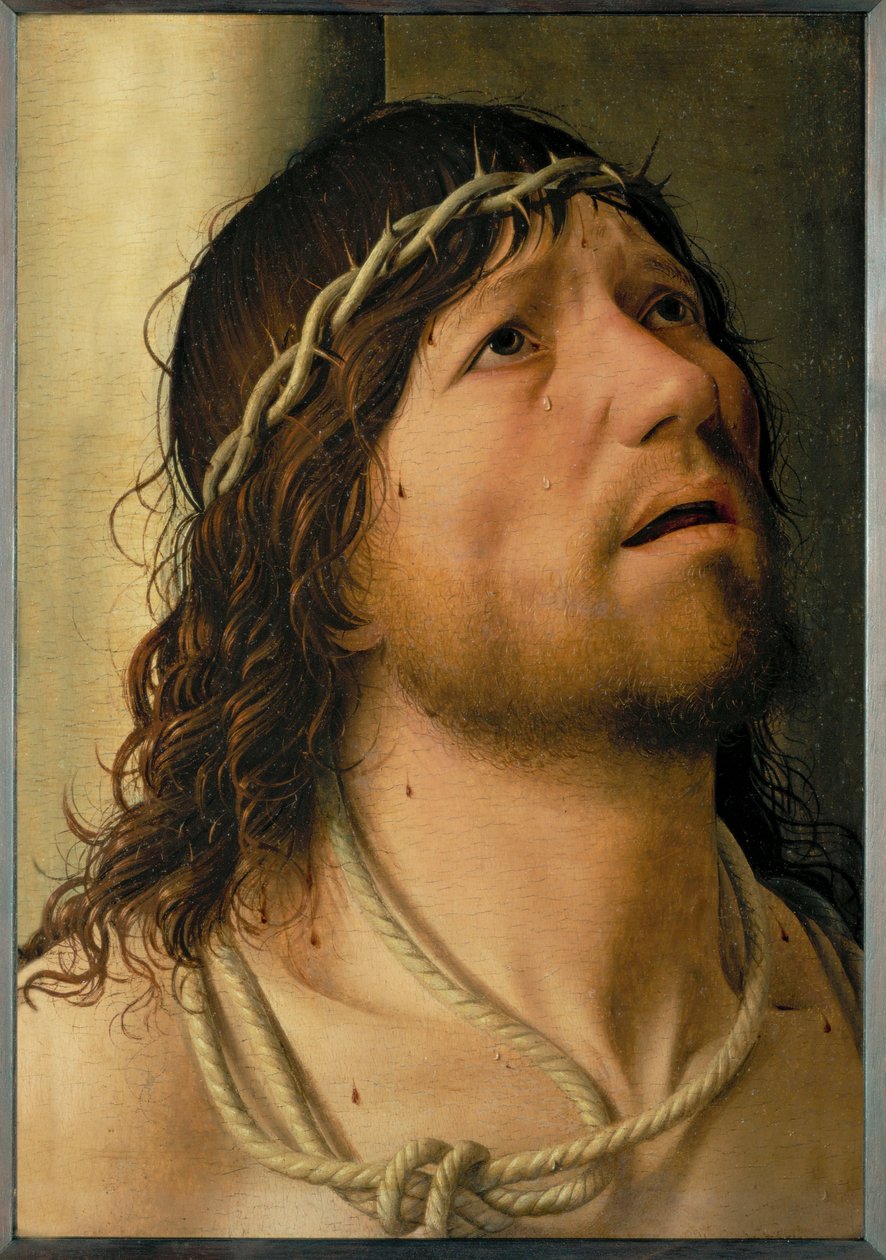Chrystus pod pręgierzem (olej na drewnie) autorstwa Antonello da Messina