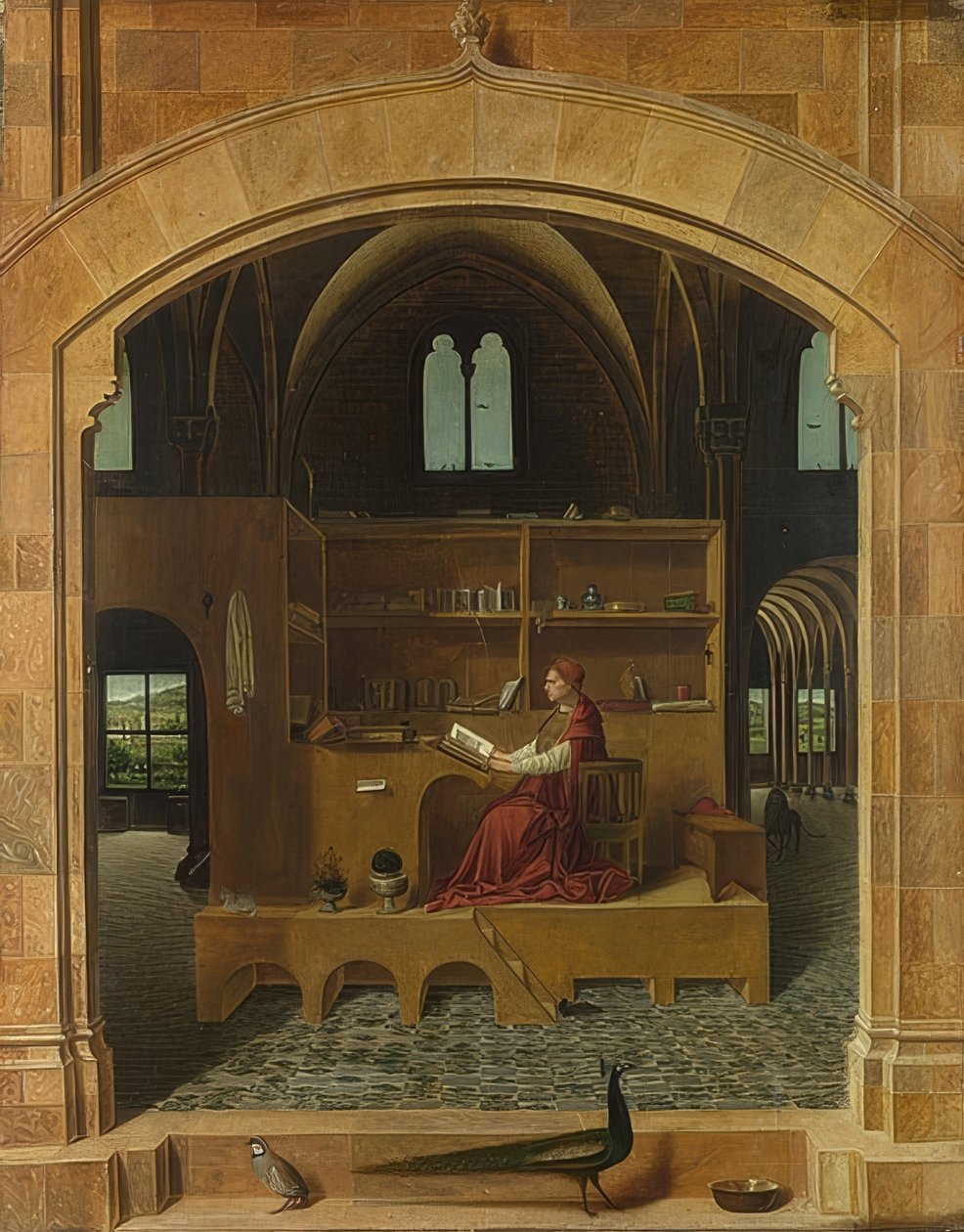 Św. Hieronim w sprawie. Około 1475 autorstwa Antonello da Messina