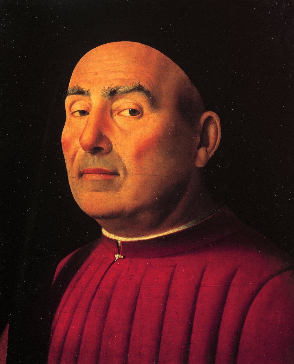 Portret mężczyzny lub Trivulzio (olej na drewnie) autorstwa Antonello da Messina