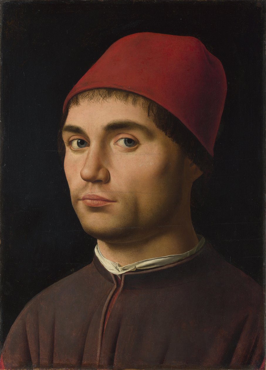 Portret mężczyzny, ok. 1475 autorstwa Antonello da Messina