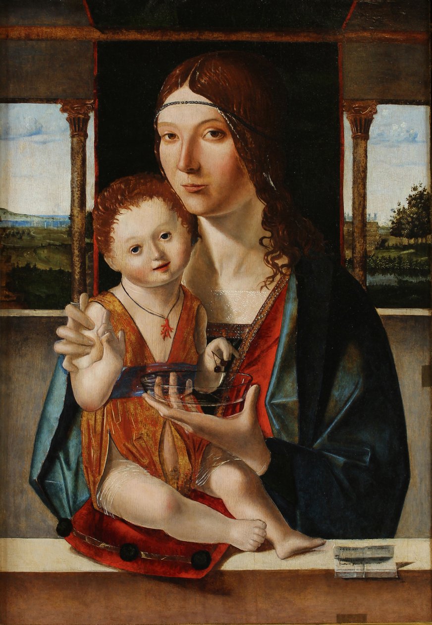 Dziewica z Dzieciątkiem, 1480. autorstwa Antonello da Messina