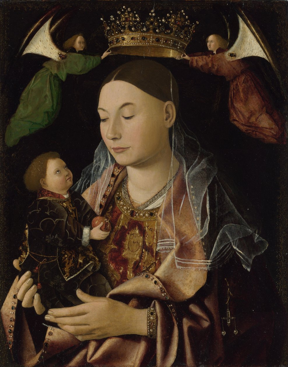 Dziewica z Dzieciątkiem, ok. 1465 autorstwa Antonello da Messina