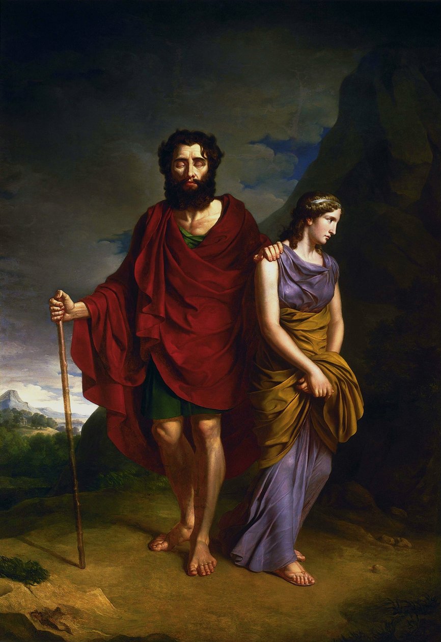 Edyp i Antygona autorstwa Antoni Brodowski