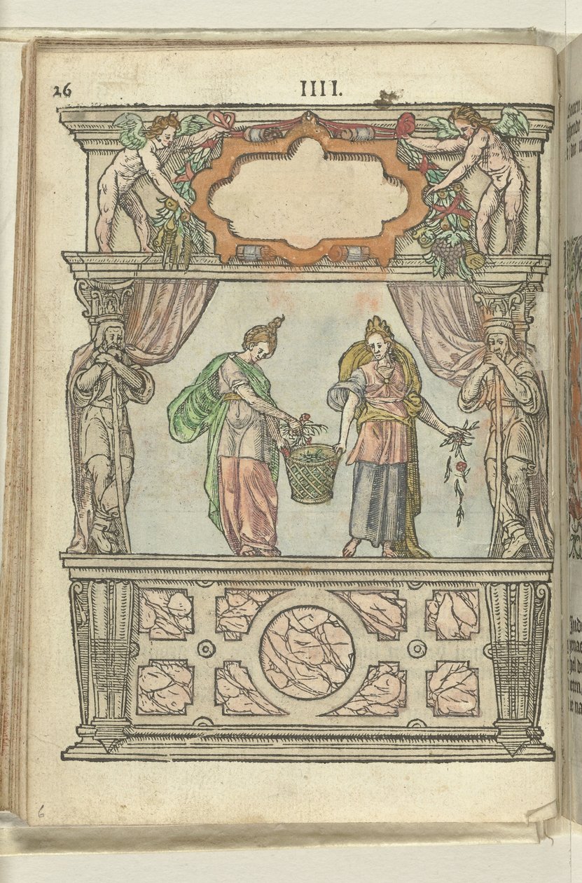 Scena z Hebe i Voluptas, 1578 autorstwa Antoni van Leest