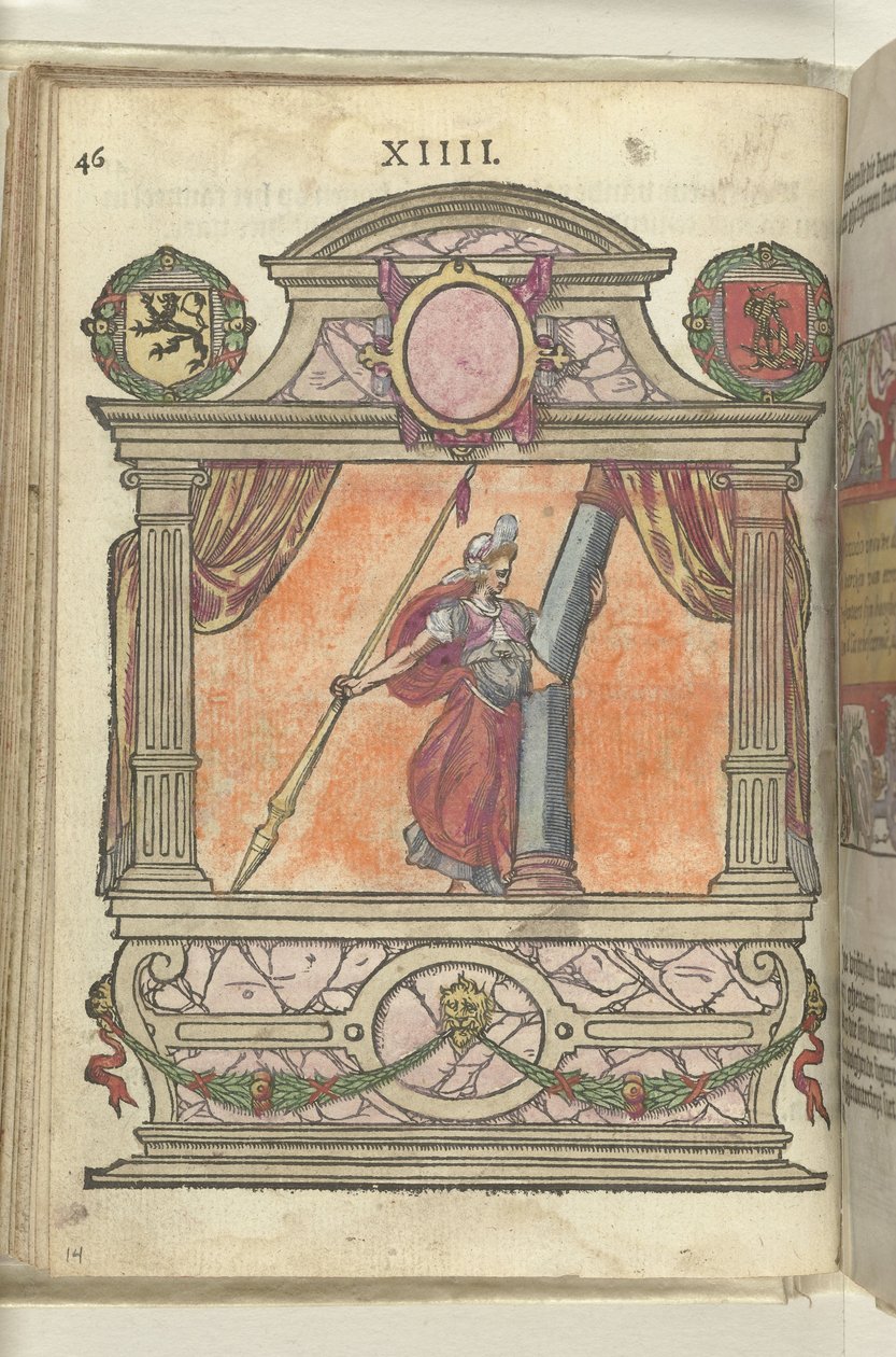 Scena z Personifikacją Mocy (Fortitudo), 1578 autorstwa Antoni van Leest