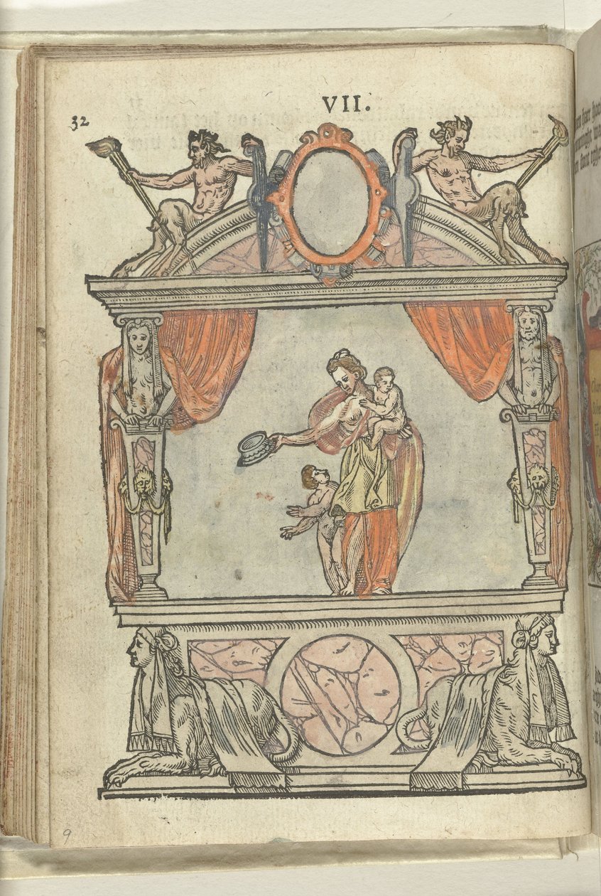 Scena z personifikacją miłości (Charitas), 1578 autorstwa Antoni van Leest