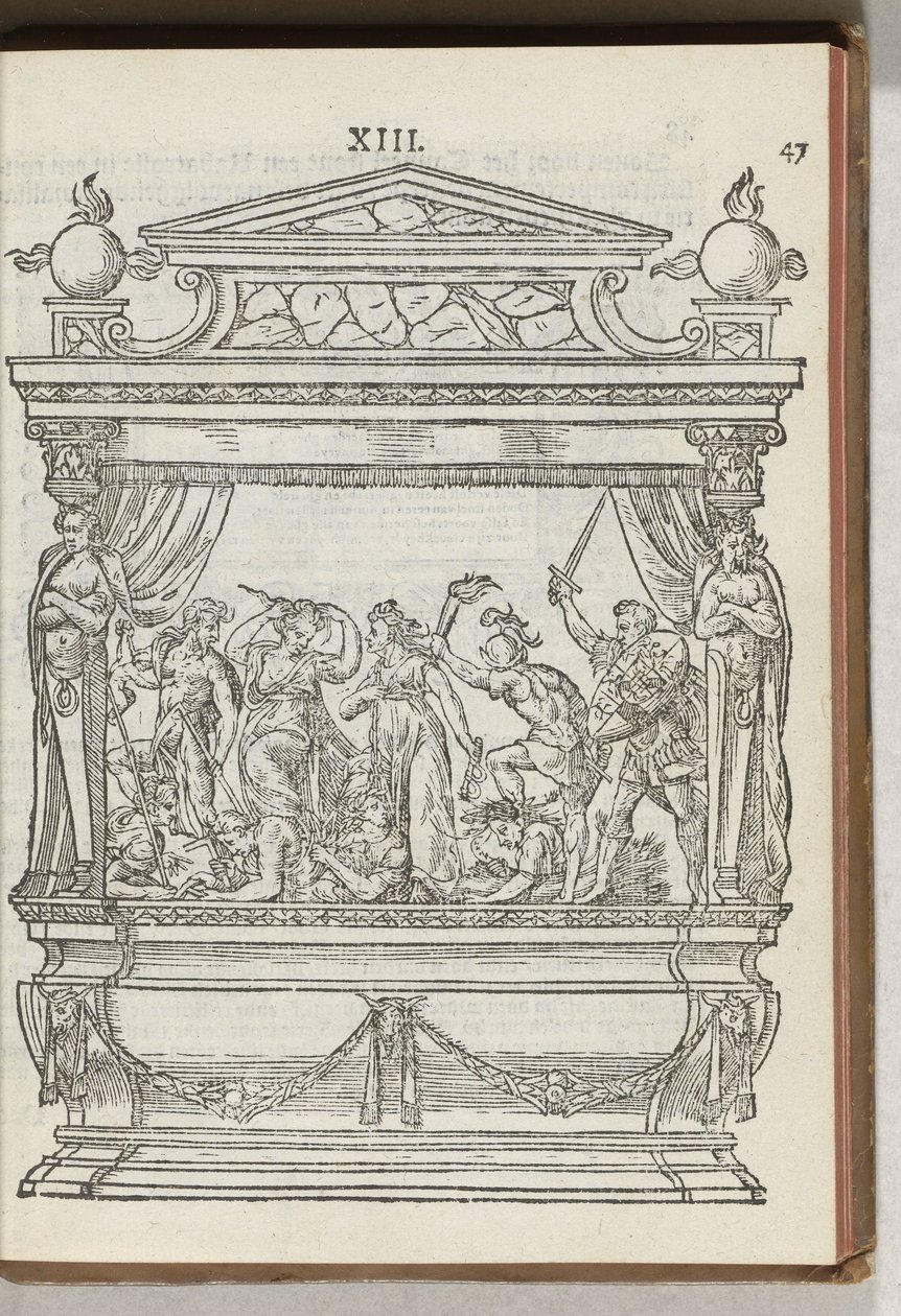 Drugie zdobione rusztowanie ze sceną: książę przegania wojnę i niezgodę, 1577 autorstwa Antoni van Leest