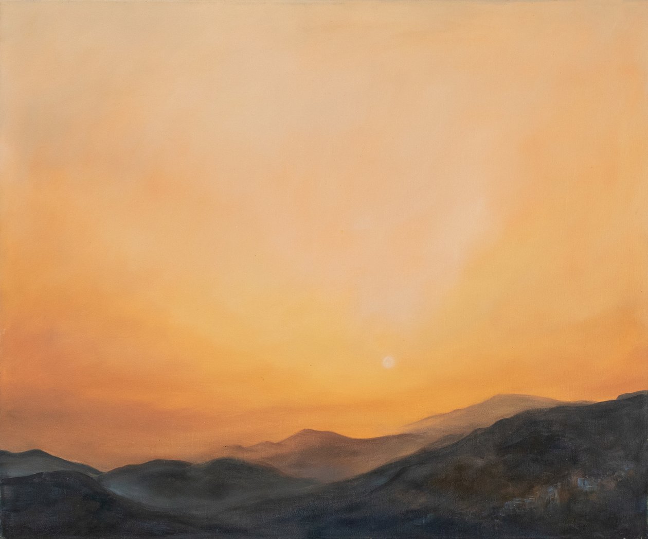 Afrykański piasek, Andaluzja, 2002 (olej na płótnie) autorstwa Antonia Myatt