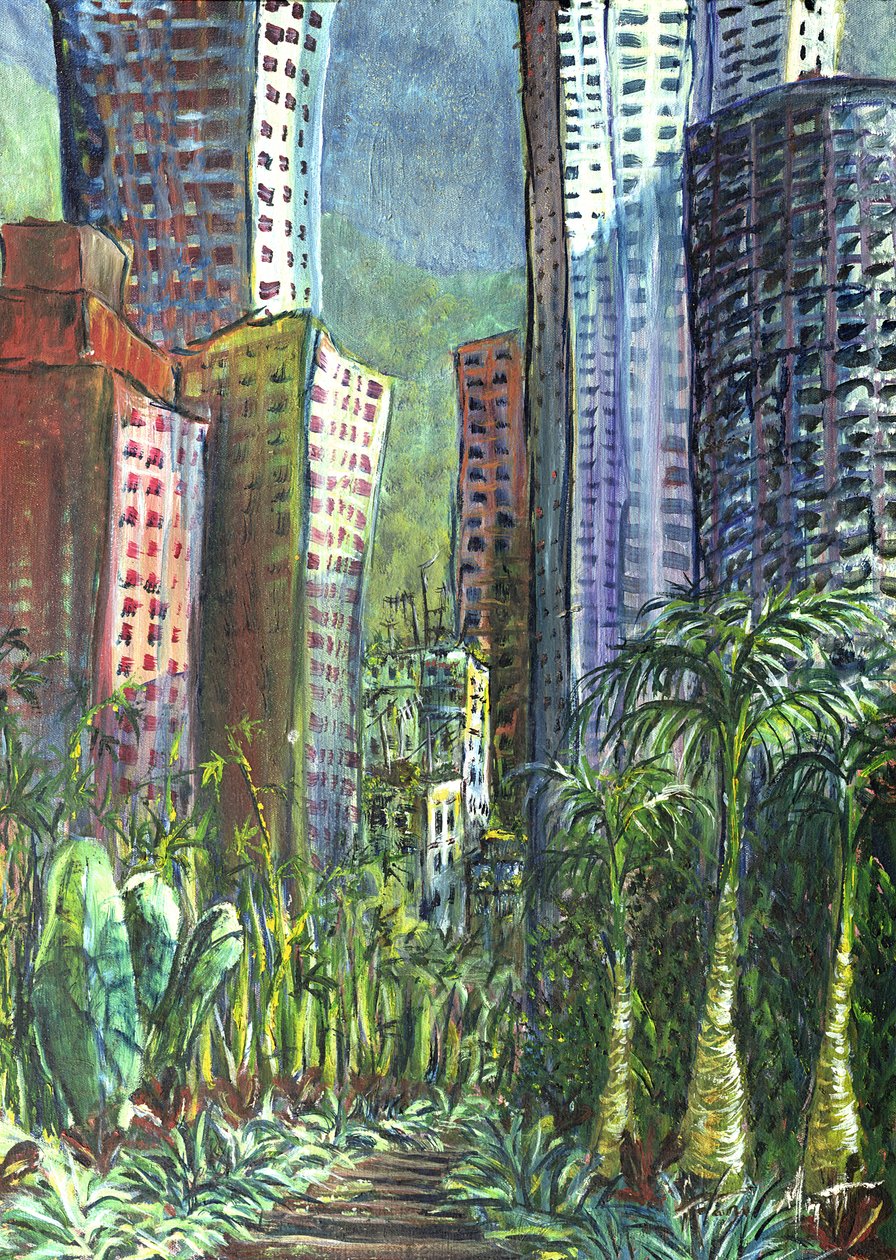 Wysoki wzrost, Hongkong, 1997 autorstwa Antonia Myatt