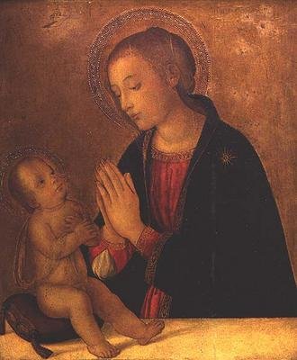 Madonna adorująca Dzieciątko autorstwa Antoniazzo (workshop of) Romano