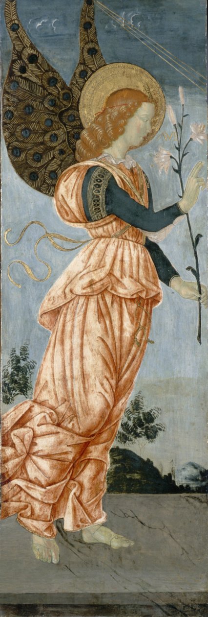 Anioł Zwiastowania, ok. 1500 (tempera na drewnie topoli) autorstwa Antoniazzo Romano
