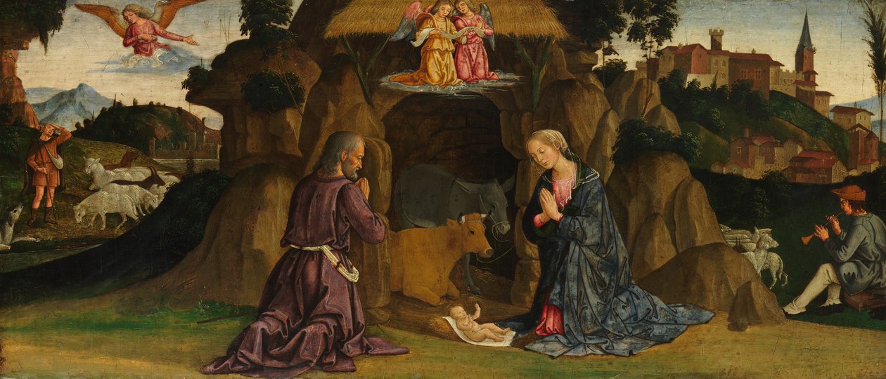Narodzenia, 1480s. autorstwa Antoniazzo Romano