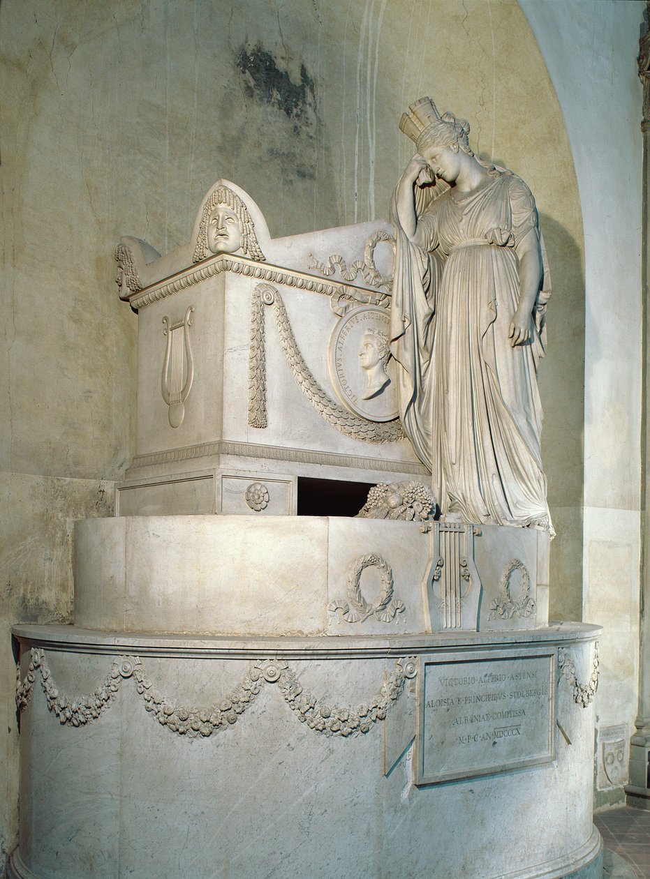 Pomnik Vittorio Alfieri (marmur) autorstwa Antonio Canova