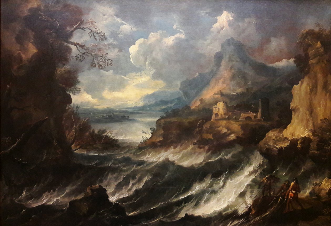 wzburzone morze autorstwa Antonio Maria Marini