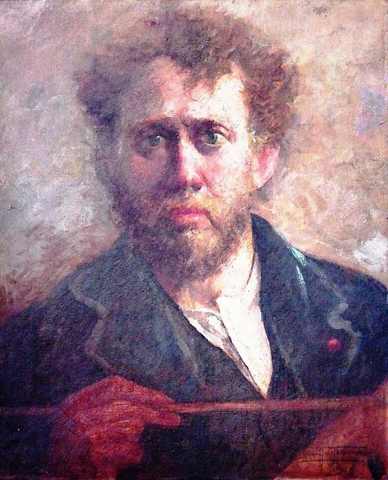 Przyjacielski portret malarza Numy Camille Ayrinhac autorstwa Antonio Parreiras
