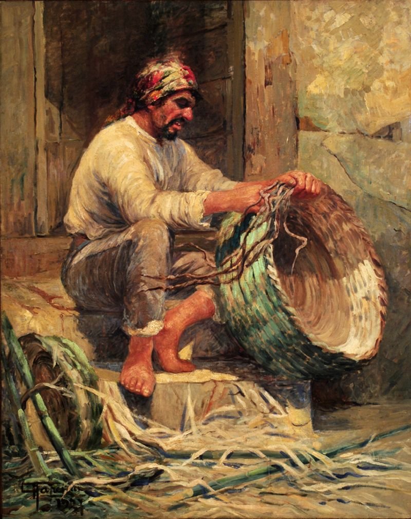 Producent koszyków autorstwa Antonio Parreiras