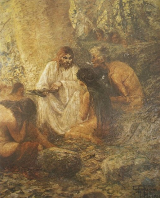Ewangelia w dżungli autorstwa Antonio Parreiras