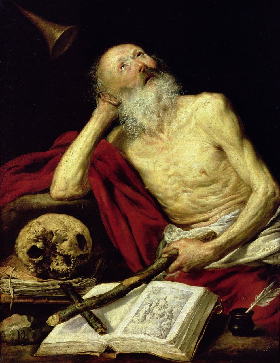 Św. Jerome, 1643 r. autorstwa Antonio Pereda y Salgado