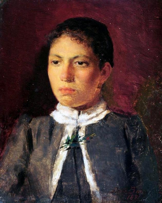 Portret kobiety autorstwa Antonio Rafael Pinto Bandeira