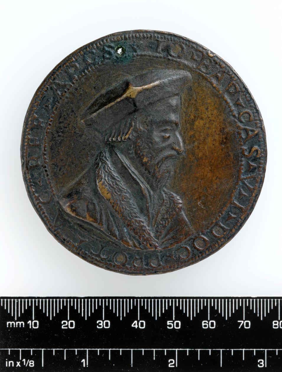 Medal odlewany biskupa Giovanniego Battisty Casalio, ok. 1526 (brąz) autorstwa Antonio Vicentino