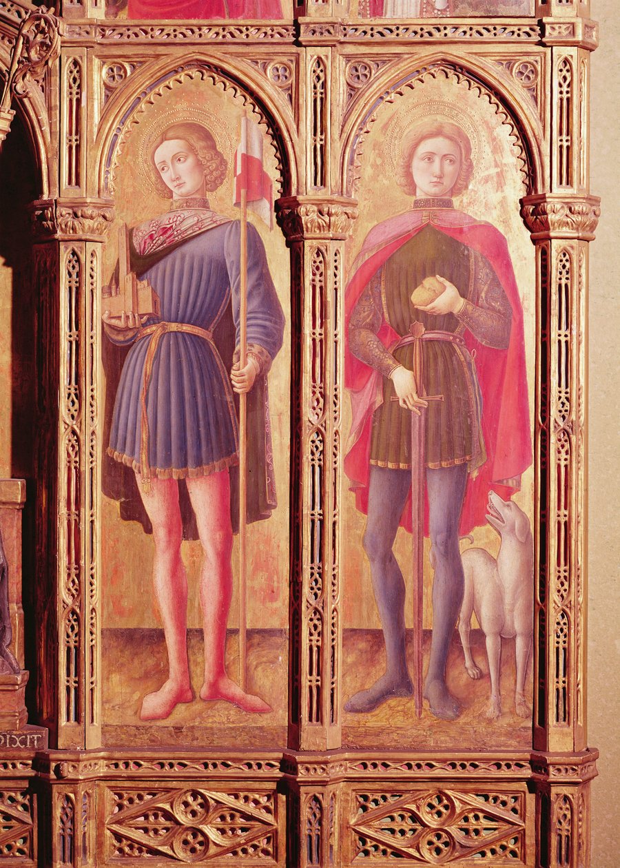 Poliptyk Pesaro, fragment dwóch świętych autorstwa Antonio Vivarini