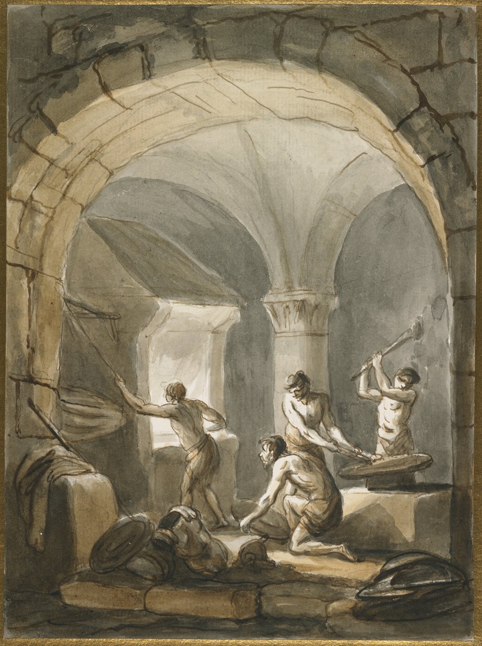 Kuźnia, koniec XVIII w. autorstwa Antonio Zucchi