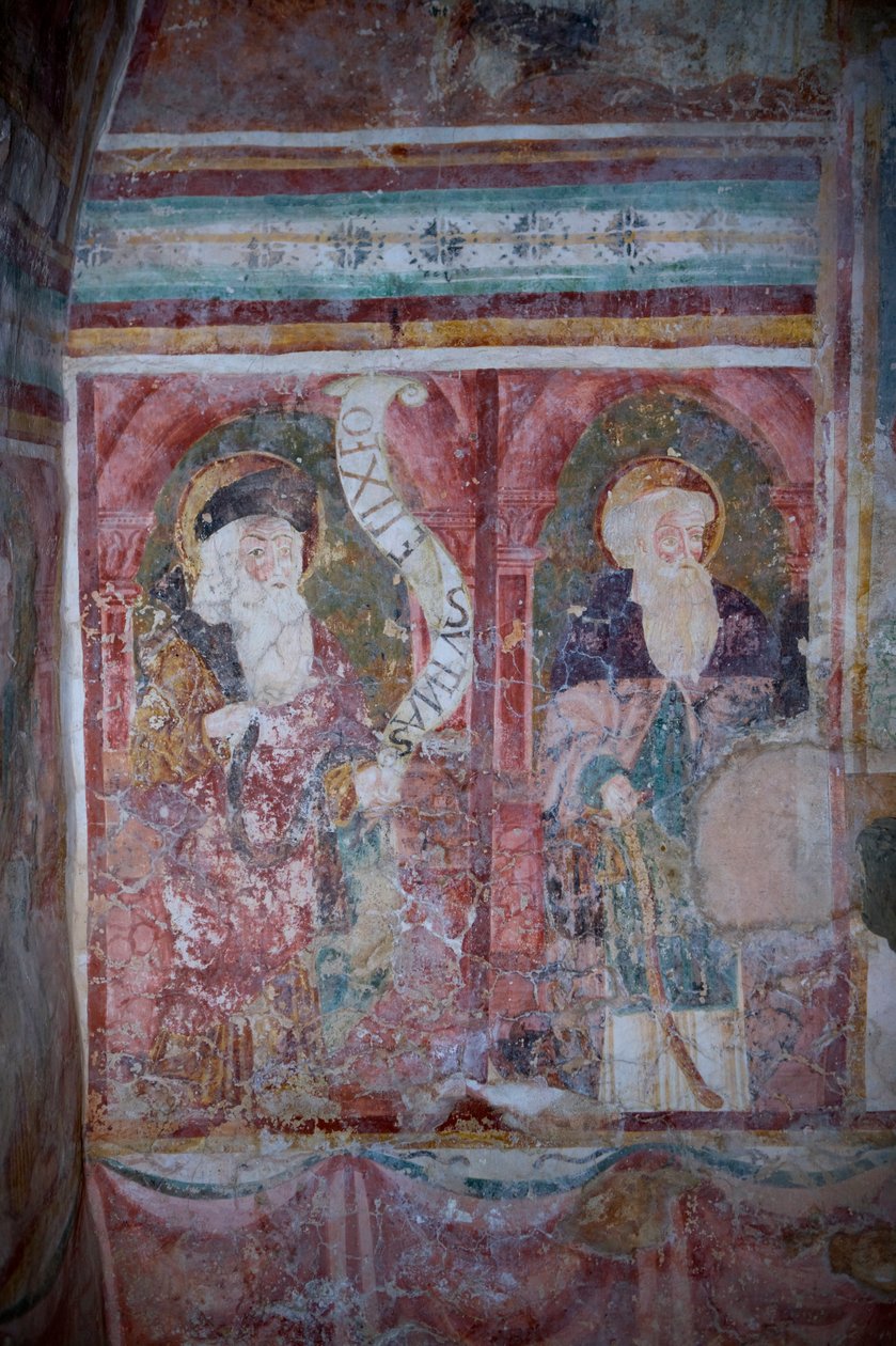 Św. Eliasz z Jerozolimy i Św. Antoni Opat autorstwa Antonio da Padova