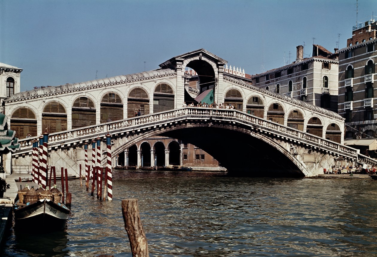 Most Rialto, założony w 1588 r. autorstwa Antonio da Ponte