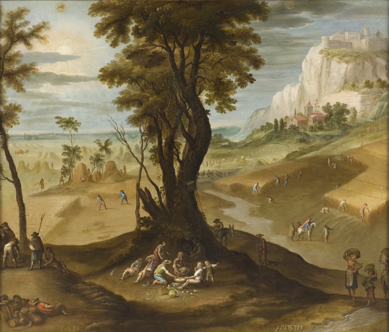 lipiec i sierpień z Los doce meses del año (Dwanaście miesięcy roku), 1650-99 autorstwa Antonio de Espinosa