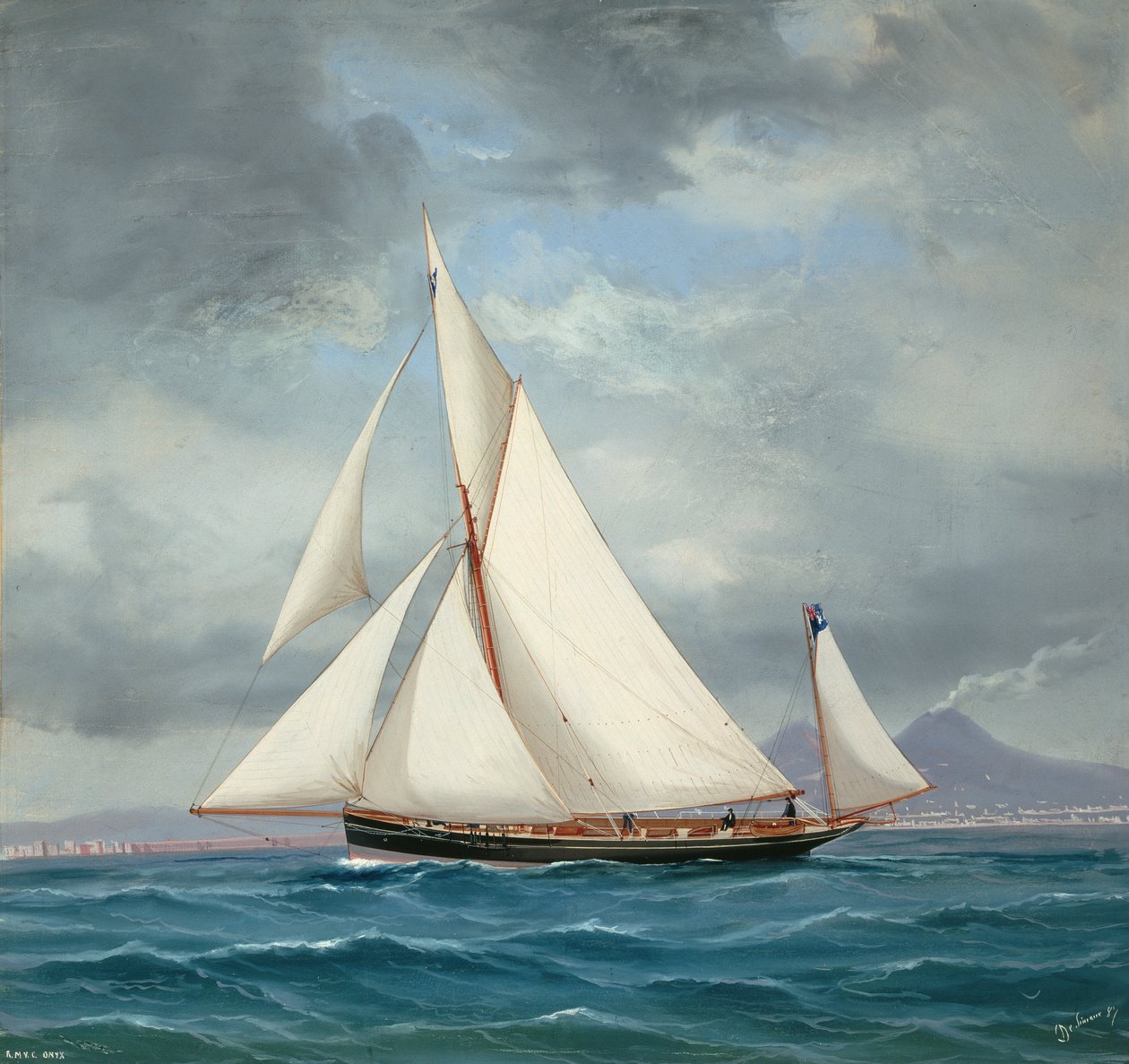 Yawl ONYX, 52 tony, 1889 autorstwa Antonio de Simone
