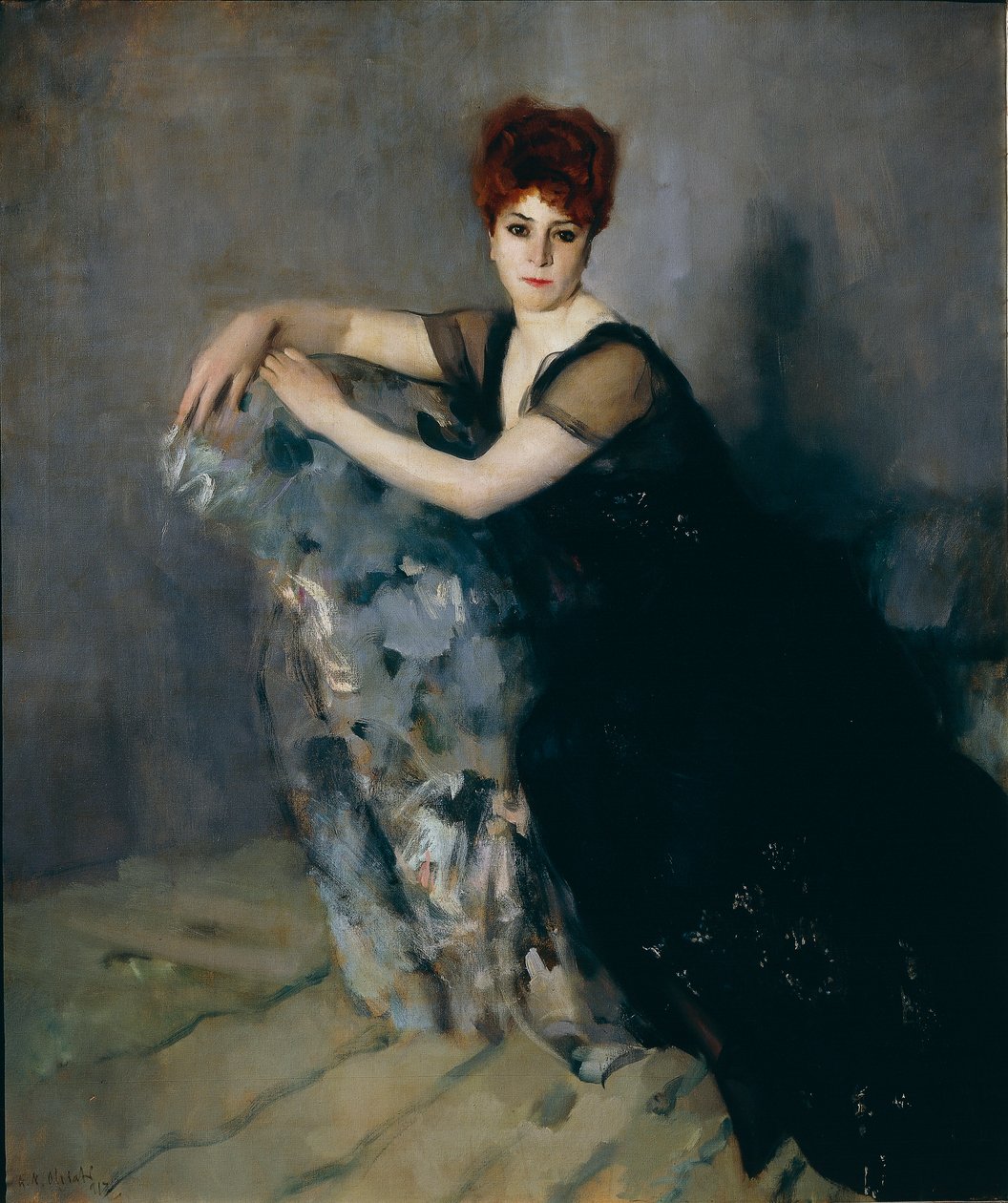 Pani w czerni autorstwa Antonio Ambrogio Alciati