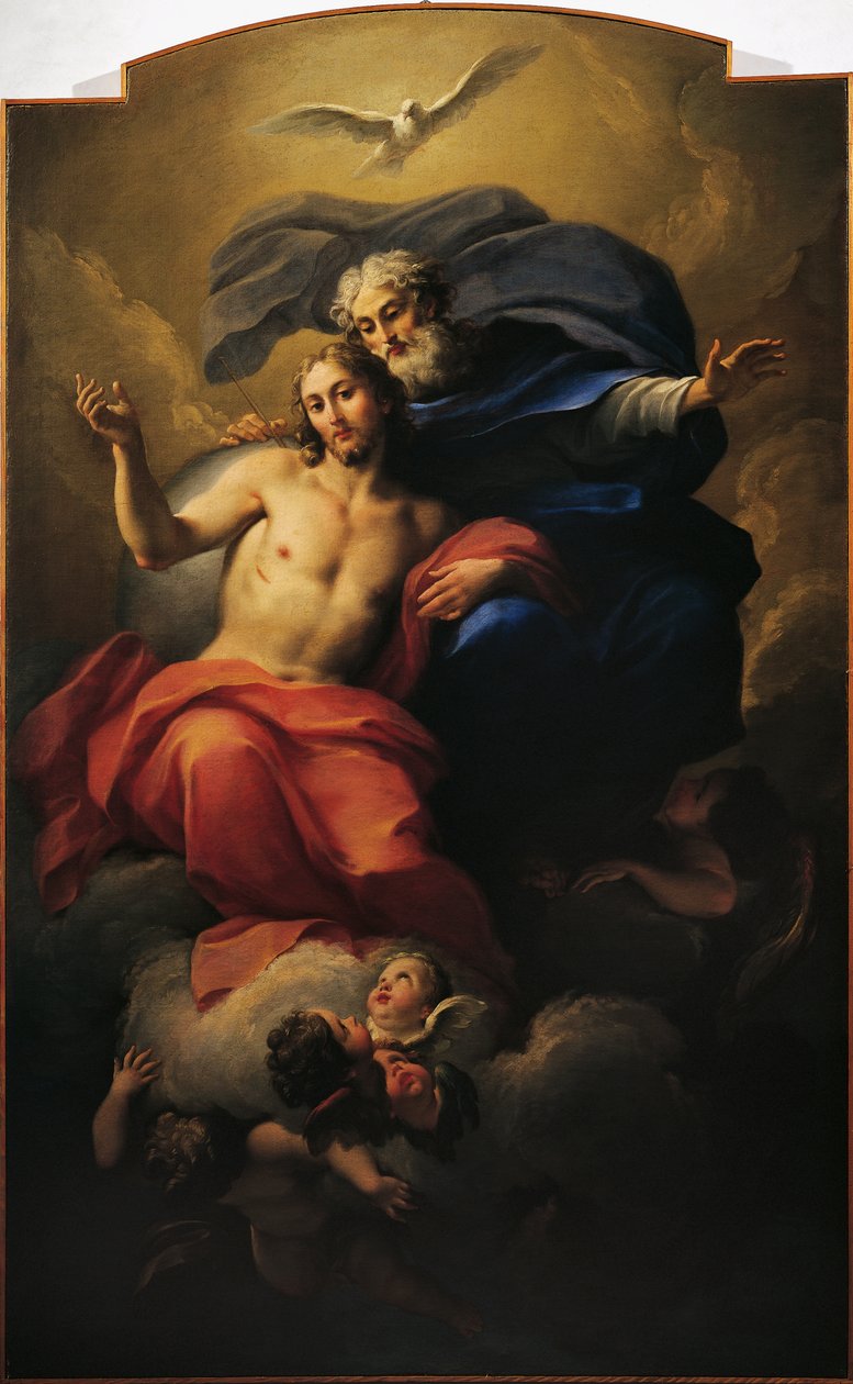 Chwała św Ignacego, Antonio Balestra (1666-1740) (olej na płótnie) autorstwa Antonio Balestra