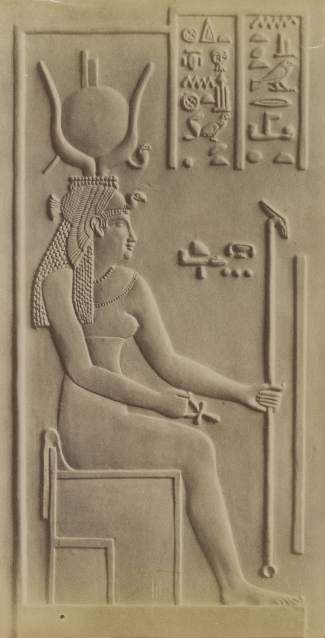 Izyda, Świątynia w Dendera autorstwa Antonio Beato