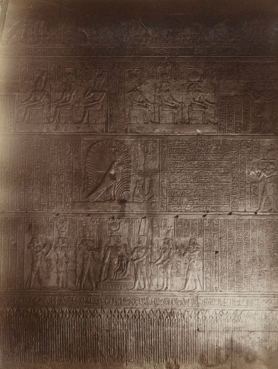 Wewnętrzna Świątynia, Philae autorstwa Antonio Beato
